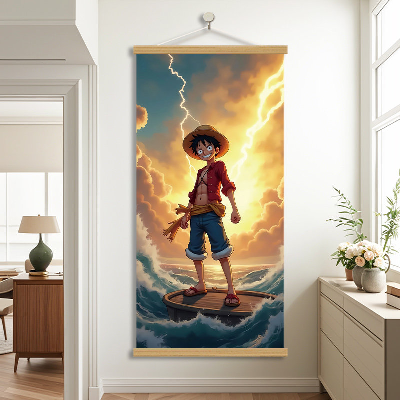 现代海贼王装饰画客厅沙装饰挂画