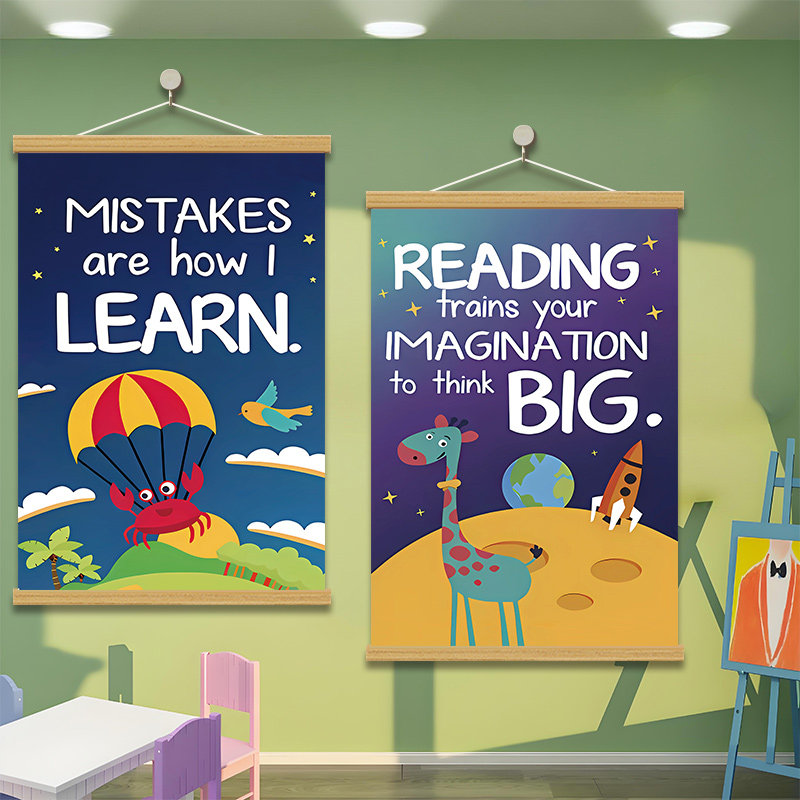 教室装饰画励志英语挂画教室走廊幼儿园客厅书房卧室挂画装饰画图