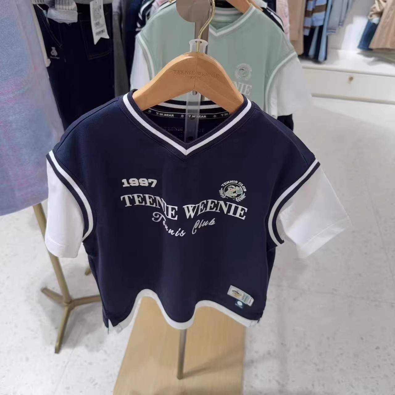 夏款童装男童休闲凉感假两件圆领短袖薄款休闲裤