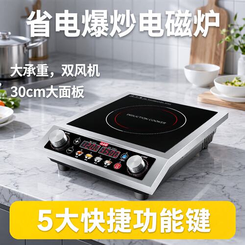 灶尚好商用台式电磁炉大功率爆炒