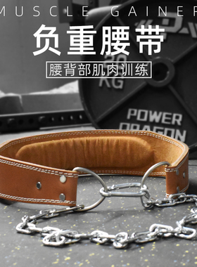 PD健身负重腰带力量举运动引体向上臂屈伸护腰训练深蹲加粗铁链