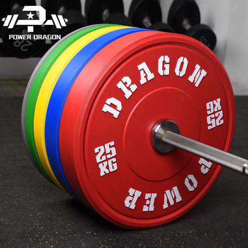 powerdragon全胶杠铃片彩色可摔