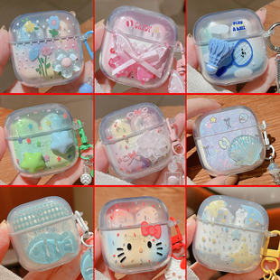 适用oppo enco air4新声版保护套oppoencoair4新生版蓝牙耳机壳DIY软壳透明encoair4新声板外壳手绳挂件外盒