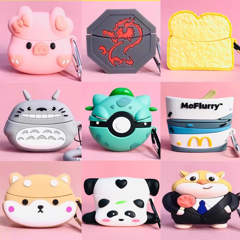 适用于oppo enco free3蓝牙耳机套oppoencofree3保护套卡通可爱oppofree3保护壳创意硅胶软壳ETE52耳机仓外盒