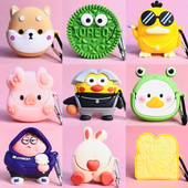 适用oppo Air3硅胶软壳创意R2可爱卡通oppoAir3耳机仓外盒动漫男女 encoAir3蓝牙耳机套encoR2耳机保护套enco