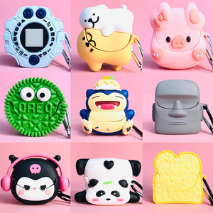 适用oppo enco R2保护套oppo enco air3蓝牙耳机套oppoenco air3耳机壳创意可爱encoR2保护壳硅胶软壳ins卡通