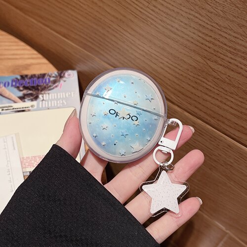 透蓝星星适用OPPO Air5s可爱软壳oppo encoair5s透明保护壳OPPO Enco Air5s耳机壳新款air5s创意外壳女款清新