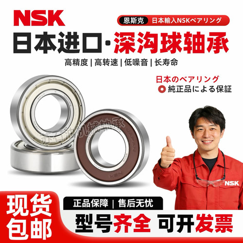 日本NSK进口轴承6200 6201 6202 6203 6204 6205 6206 DDU ZZ 2Z