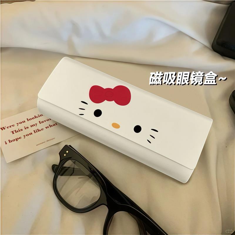 眼镜盒可爱便携框架近视眼镜收纳盒抗压防摔卡通情侣大容量