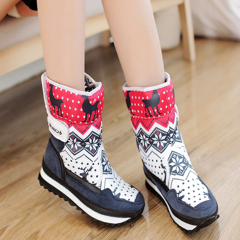 中筒防水防滑平底舒适风雪地棉