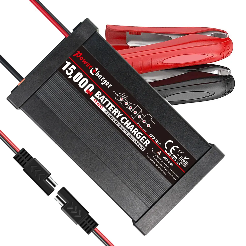 12V15A铅酸电池智能充电器全自动