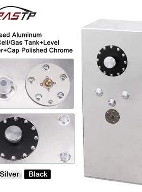 汽车改装配件15加仑长方形铝合金副油箱塑料盖带传感器57L大容量