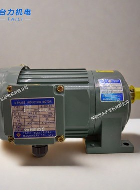 台力电机E22 1/2HP 400W三相3PASE INDUCTION MOTOR马达1:5