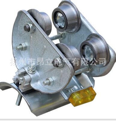 10号工字钢跑道电缆滑车 镀锌双层拖缆小跑车al-dlc-sc