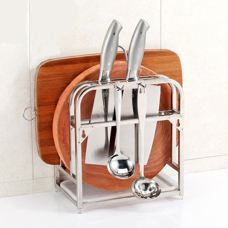 工厂特价不锈钢双砧板刀架厨房用品台面菜板架桌面收纳案板架子,家装主材,厨房挂件套餐,淘宝优惠券,粉丝福利购,淘宝优惠卷