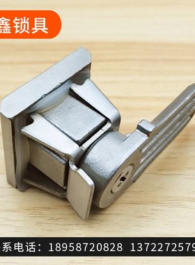 MS813不锈钢锁方形转舌锁圆锁船用AE箱柜门锁MS813电柜门锁跨境
