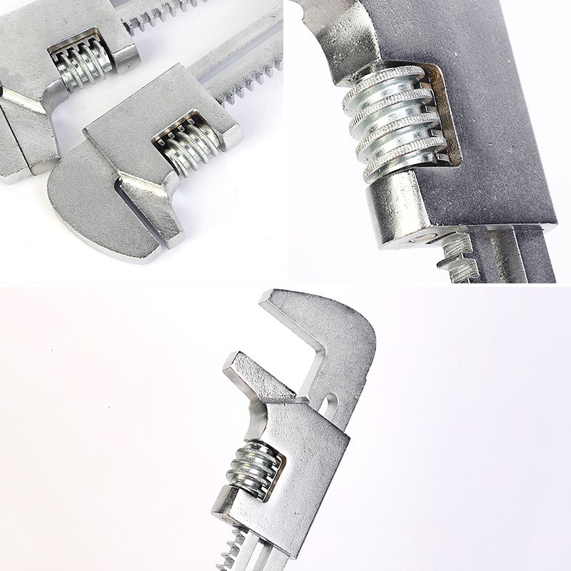 F型扳手直角活动扳手万用管钳工具直角水管扳手久通工具