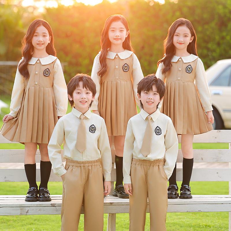春秋款幼儿园园服小学生英伦风校服套装毕业舞台大合唱班服表演服
