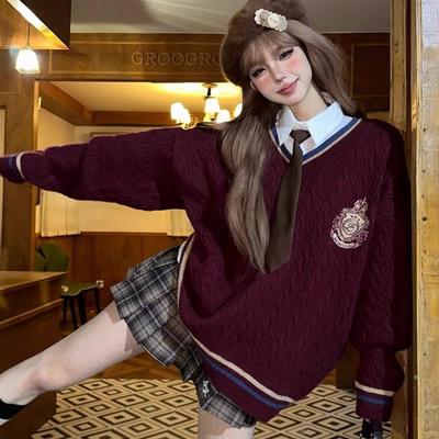 fh5环球影城迪士尼美式学院风游园jk百褶裙子穿搭女套装成人秋冬