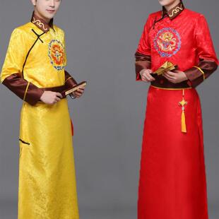 清代古装皇宫拜耳王子龙袍服装满族王子少爷外唐装表演服装