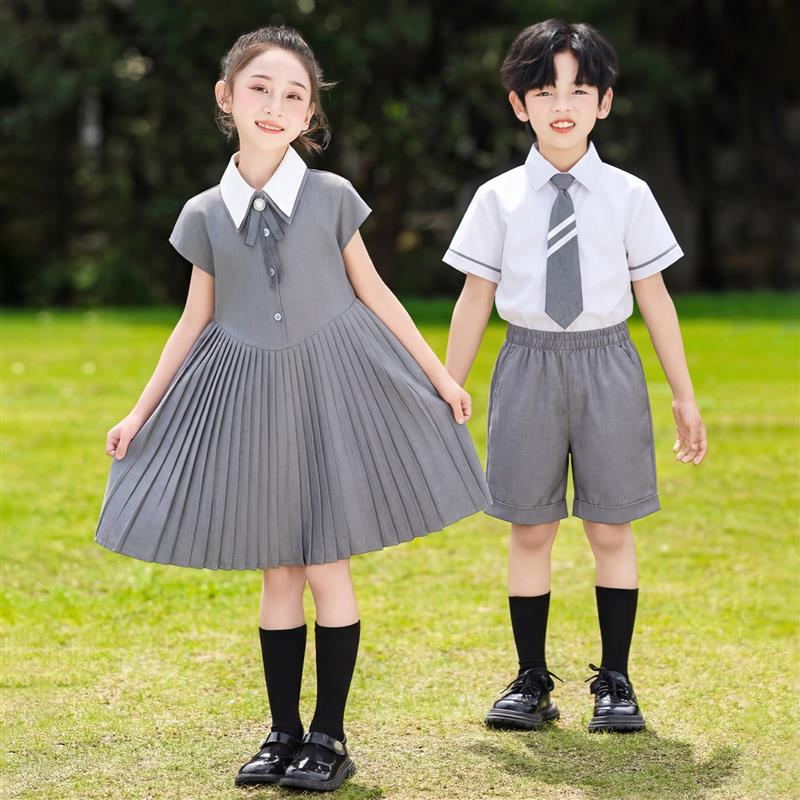 六一儿舞蹈演出服小学生班服幼儿园园服毕业照诗歌朗诵连衣裙服装