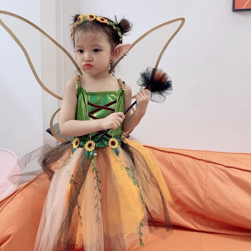 万圣节儿童节服装女童cosplay天使女孩巫化妆舞会装扮精灵公主裙