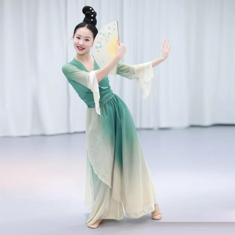 上古舞练功服套装女飘逸仙气韵纱身衣国风中国典舞春山111舞蹈演