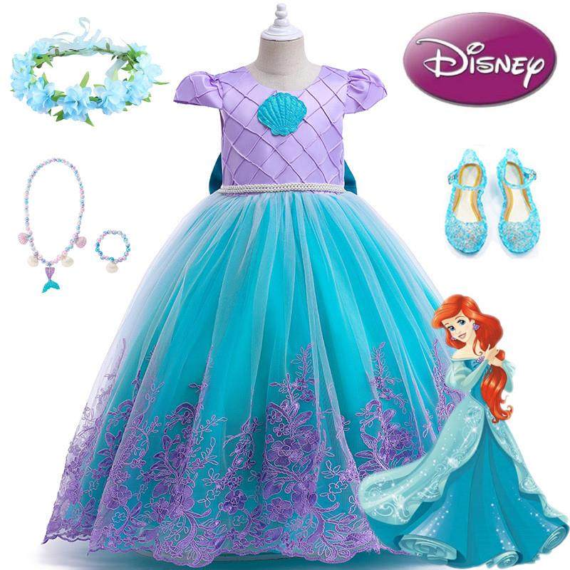 亚马逊女童裙子美人鱼公主裙迪士尼电影爱丽儿蓬蓬裙儿童表演礼服,童装/婴儿装/亲子装,儿童礼服,淘宝优惠券,粉丝福利购,淘宝优惠卷