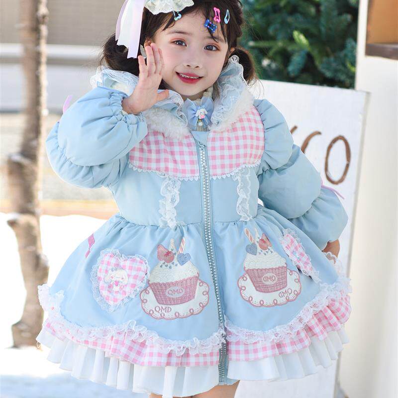 女童洛丽塔羽绒服冬季2025新款儿童装女宝宝小女孩礼服公主衣服