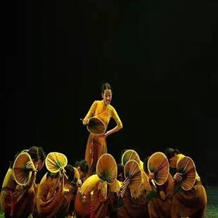 稻花香两岸演出服红色记忆经典舞蹈服致敬袁隆平风吹稻花香群舞服