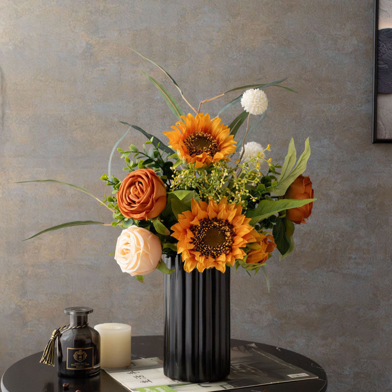 向日葵仿真花假花现代田园风太阳手捧花客厅餐桌电视柜装饰摆件设,家居饰品,仿真花/假花,淘宝优惠券,粉丝福利购,淘宝优惠卷