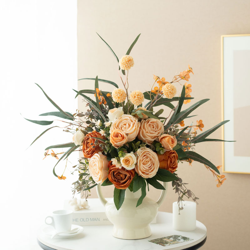 饰品摆件欧式轻奢仿真花