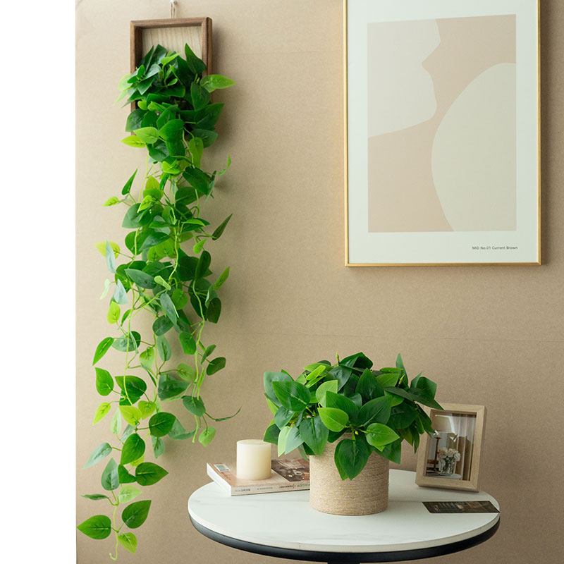 北欧风仿真花假绿植壁挂墙面装饰绿萝藤蔓客厅餐桌玄关茶几摆件设,家居饰品,仿真花/假花,淘宝优惠券,粉丝福利购,淘宝优惠卷