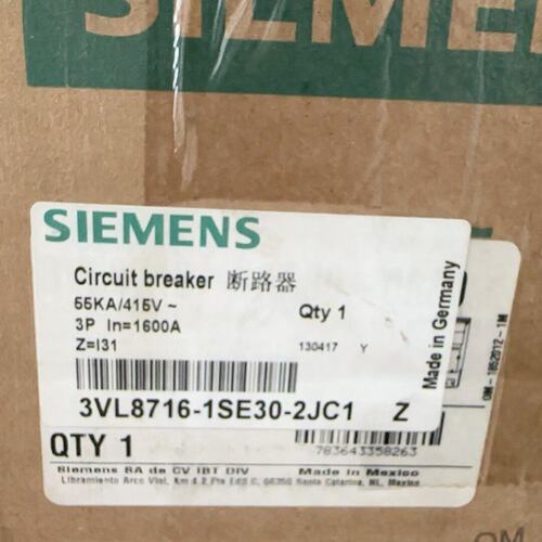 断路器3VL8716-1SE30-2JC1议价维修