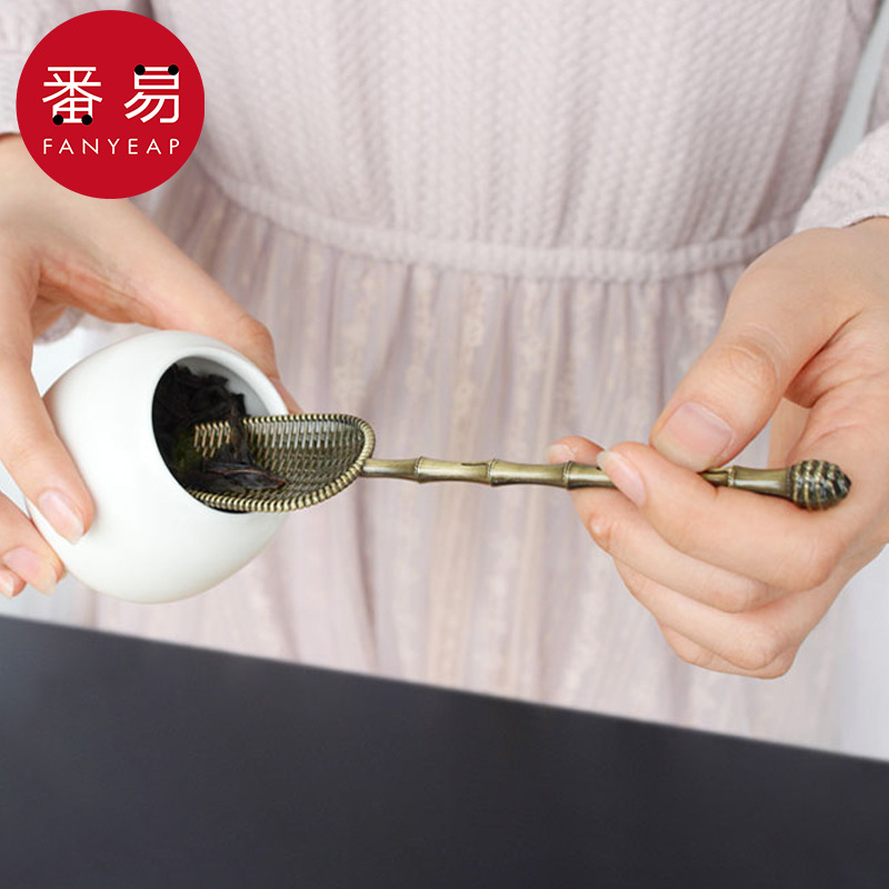 茶勺AE1S242-茶匙小长柄茶铲子取茶叶勺子茶则功夫茶道茶具配件