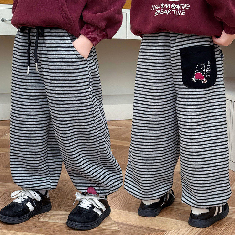 男童春装条纹休闲裤春秋季新款韩版儿童潮款哈伦裤宝宝裤子,童装/婴儿装/亲子装,裤子,淘宝优惠券,粉丝福利购,淘宝优惠卷