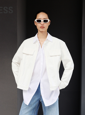 【商场同款/精工系列】LESS2025年春新款宽松长袖夹克2P1610110