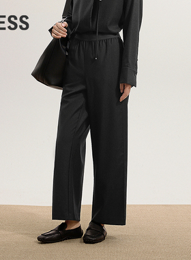 【商场同款】LESS2025年冬新款直筒宽松休闲时尚九分裤2P0E1501H