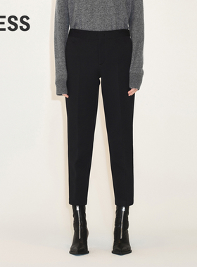 LESS西装裤女锥形高腰简约时尚通勤八分裤铅笔裤2MAE11120