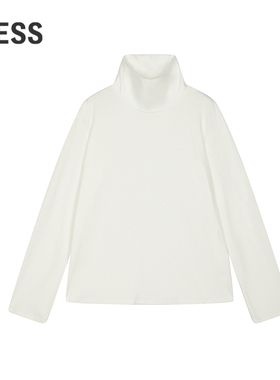 【商场同款/SAMUEL系列】LESS2025年秋新款高领长袖T恤2P9114790