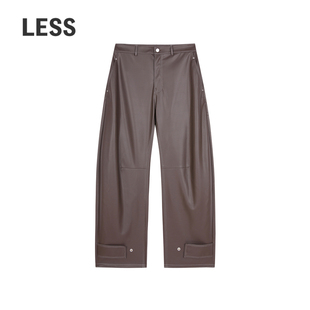 女2O9E1482H 香蕉直筒裤 LESS秋休闲简约通勤风长裤 宽松设计感时尚