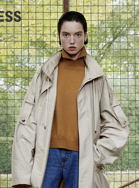 【LESSxSamuel】春季山羊绒针织衫女休闲简约高领毛衫2N1312130