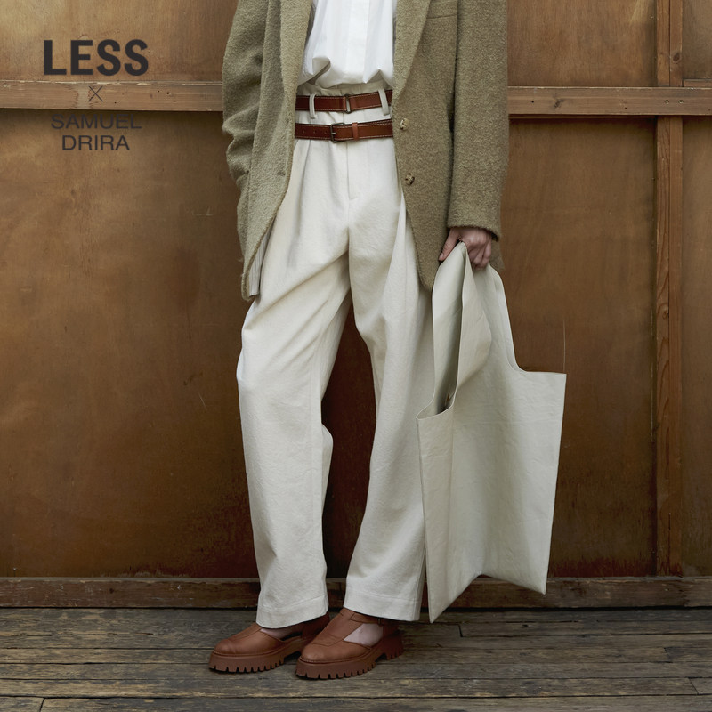 【LESSxSamuel】宽松直筒通勤风休闲裤2NBE10170