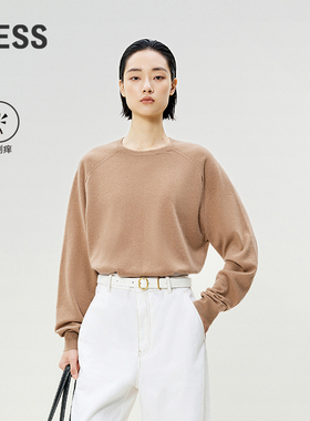 【商场同款/0压系列】LESS2025年春新款长袖套头羊绒衫2P1310970