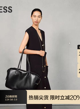 【商场同款】LESS2025年春新款绵羊毛V领宽松无袖连衣裙2P1G11200