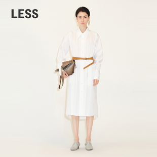 宽松衬衫 LESS压褶长款 连衣裙赠腰带2M8G23150 LESS×Samuel