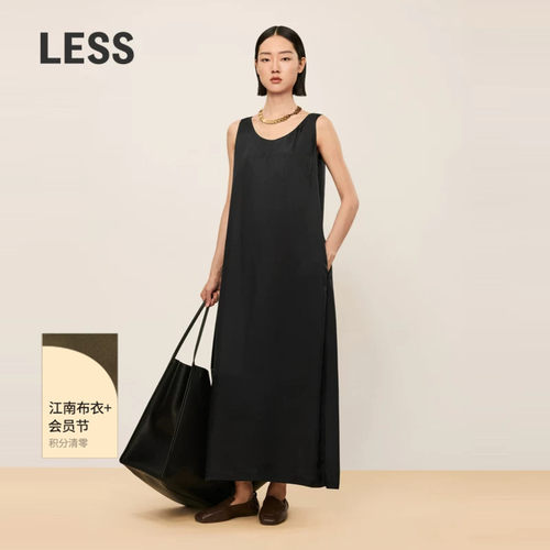 【LESSxSamuel】秋无袖连衣裙简约A字无袖长裙女2O7G12840