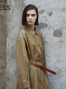 【LESSxSamuel】简约宽松显瘦休闲风长袖连衣裙2N0G10240