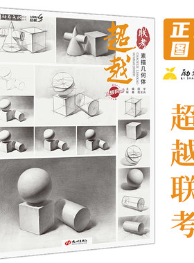 超越联考素描几何体周太兵单个体结构与明暗静物组合素描几何体基础初学者入门美术敲门砖教程材基础教程书石膏形体素描书入门教材