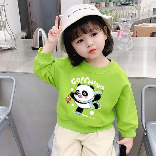 宝宝秋装上衣新款女童卫衣童装小孩子可爱百搭春秋衣服秋宽松衣服